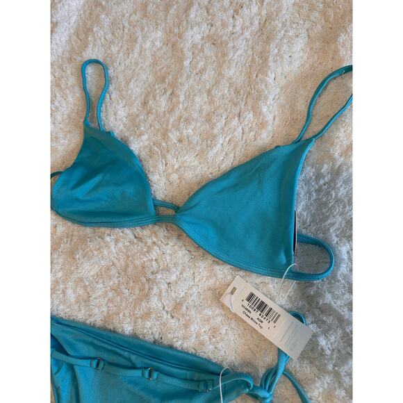 Frankie's Bikinis Teal Swim Bikini - Picture 5 of 7